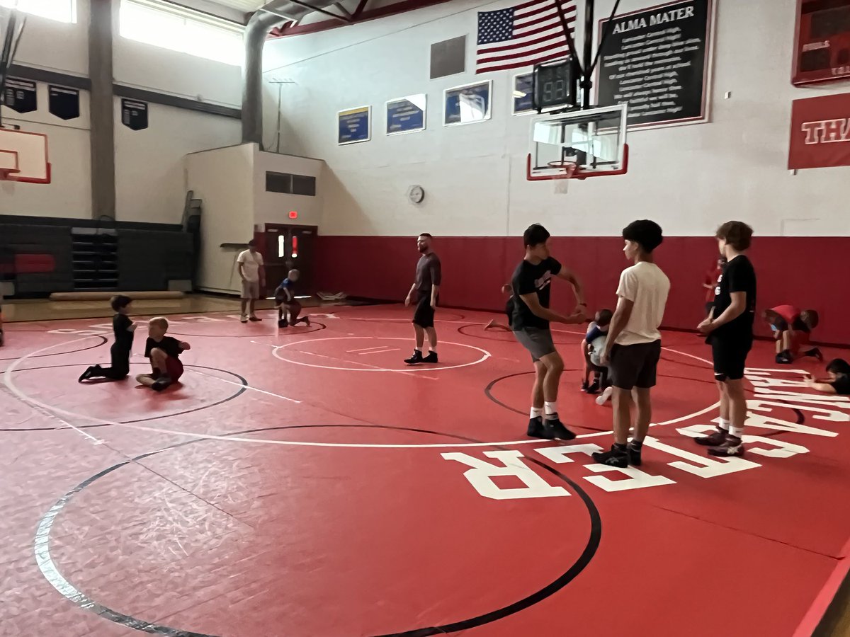 LancWrestle's tweet photo. Great first day of camp! 20 youth kids and 15 HS kids over two sessions! https://t.co/igiZOk5Qiw