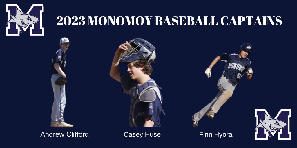 Monomoy Baseball (@monomoybaseball) on Twitter photo Congrats to <a href="/clifford2102/">Andrew Clifford</a> <a href="/CaseyHuse22/">Casey Huse</a> <a href="/FinnHyora/">Finn Hyora</a> for being named captains for our 2023 season. #happybutnotsatisfied Congrats to <a href="/clifford2102/">Andrew Clifford</a> <a href="/CaseyHuse22/">Casey Huse</a> <a href="/FinnHyora/">Finn Hyora</a> for being named captains for our 2023 season. #happybutnotsatisfied