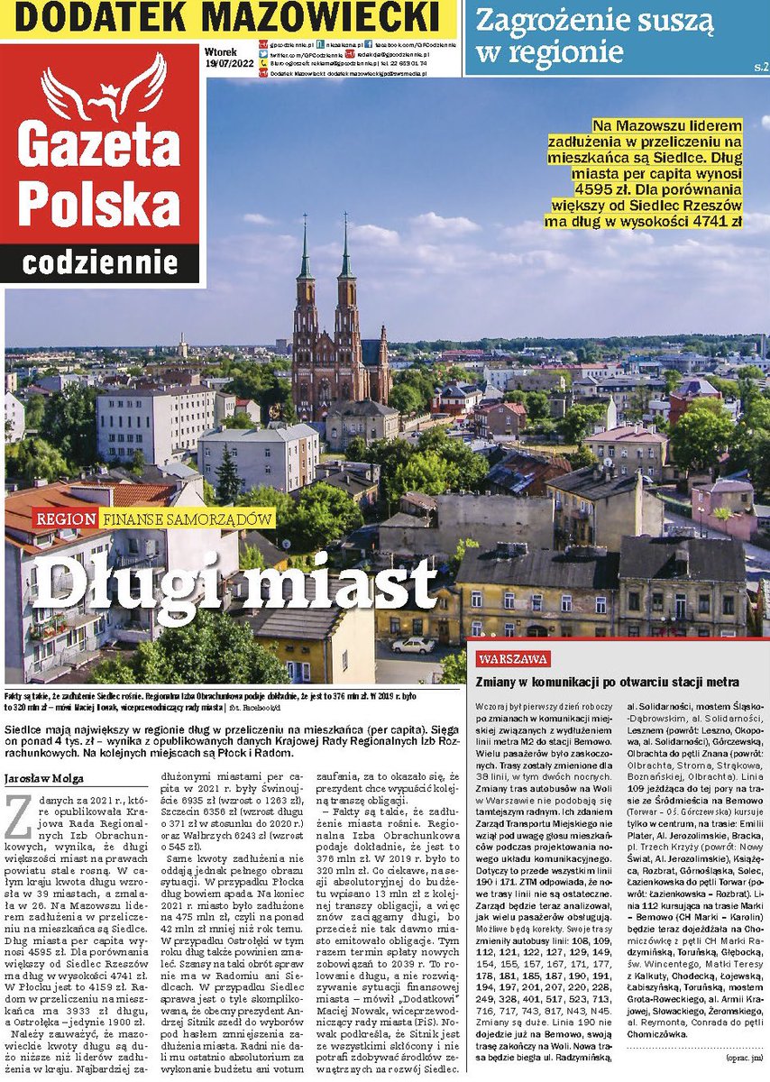 GPCodziennie's tweet photo. Polecamy wtorkowe wydanie #GPC:
⁃ Adrian #Siwek: Wkrótce pierwsze testy abramsów w Polsce
⁃ @PNisztor: Unia nie dla rosyjskich oligarchów?
- Jacek @Liziniewicz: Polacy chcą reparacji od Niemiec
Czytaj więcej na » https://t.co/EDVldJkeHO https://t.co/ZMc8gWcAdf