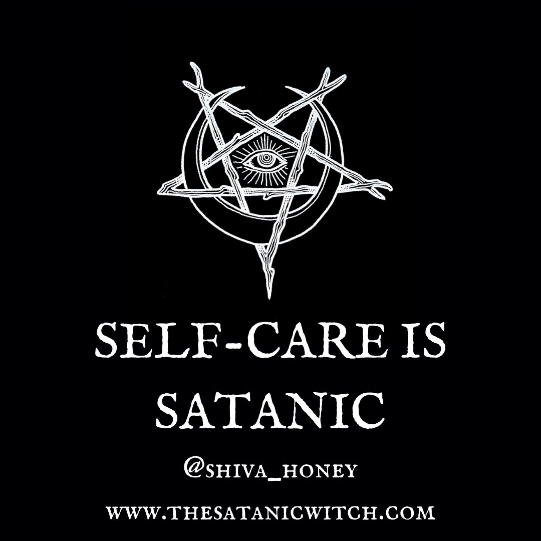 MissShivaHoney's tweet photo. 1/2 Self-love is one of the greatest Satanic virtues. Choosing to love yourself in a world that at every turn tries to make you do the opposite is is a radical act. Many of us grew up inside of religions that valued martyrdom, self-sacrifice, and punishment. https://t.co/qvDZlYmzIF