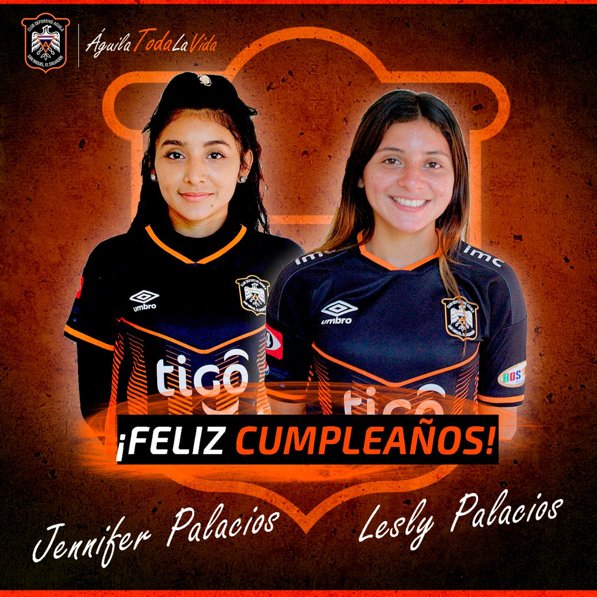 #Cumpleañeras Feliz Cumpleaños a las gemelas Palacios, jugadoras del equipo Femenino de Águila.✨ 🎂 

Muchas felicidades jóvenes, sigan demostrando su talento en la cancha.
#ÁguilaFemenino