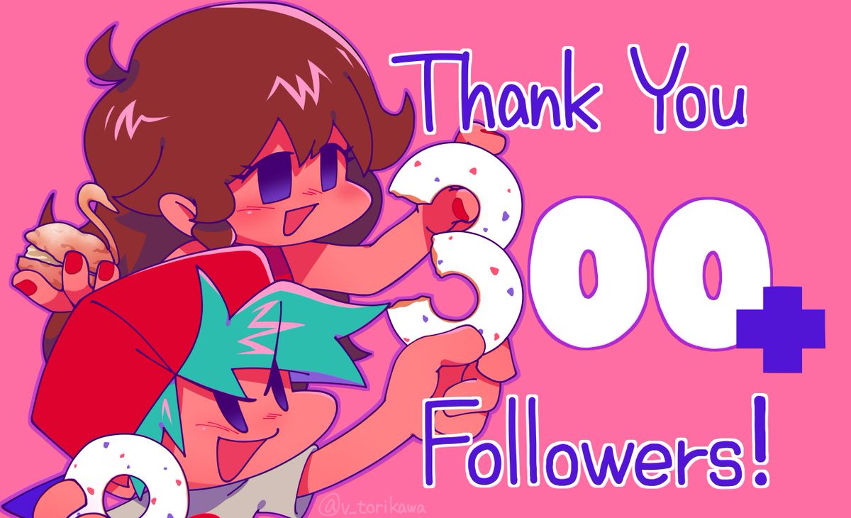 v_torikawa's tweet photo. I'm very surprised... I have finally passed 300 followers! Thank you everyone!✨✨ https://t.co/jCw1W1My9e