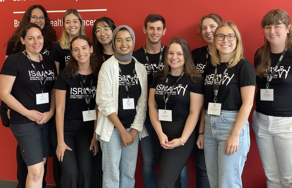 vaillancourt_dr's tweet photo. It’s takes a village. And this is mine. The amazing student volunteers for the 2022 @ISRA_Society World Meeting from the @uOttawaEdu Brain and Behaviour Lab.

Merci/Thank you! https://t.co/LDEi1B0fnW