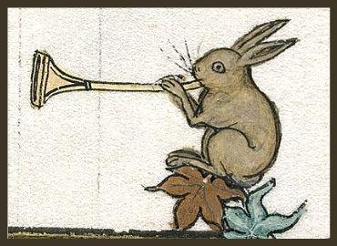 ElliottBlackwe3's tweet photo. Medieval rabbits playing instruments (as they were prone to do) https://t.co/vZd8WCSP9C