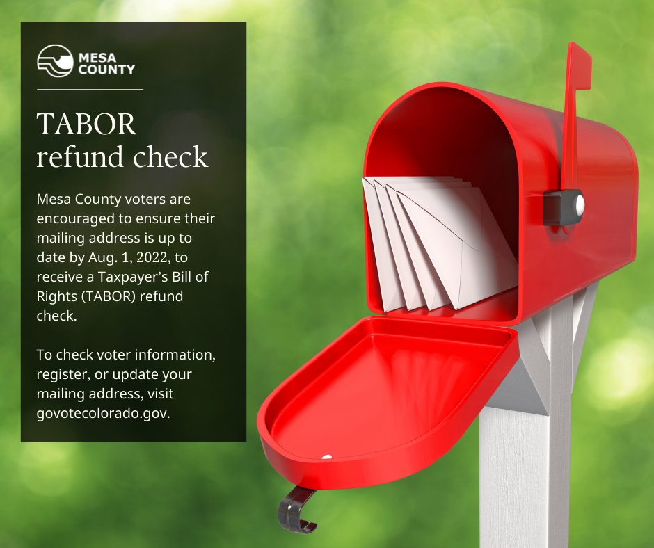MesaCountyNews's tweet photo. Make sure your mailing address is correct to receive your check in the mail!

For more information, visit https://t.co/lwk9jhRWXi. https://t.co/KB8FQforic