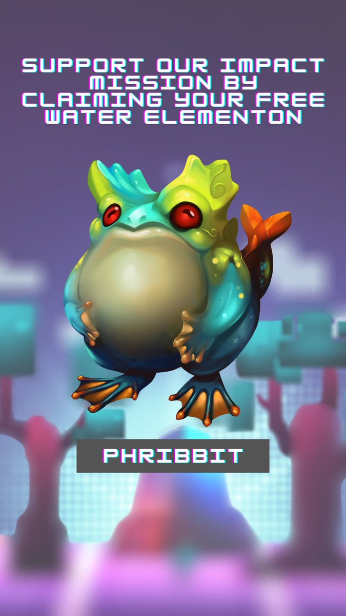 💧THEY’RE LIVE💧
Claiming your free water Elementon will bring awareness and donations to our non-profit partner Civics Unplugged and in turn support more kids to become civic innovators
#nft #nfts #nftdrop #nftgaming #nftgame #nftgames #blockchain #freenft #freenfts #freenftdrop