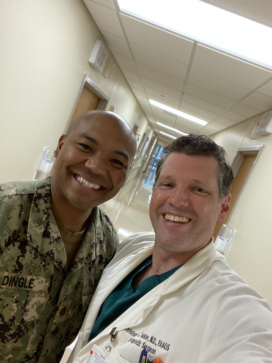 We bid farewell to a talented and inspirational member of our staff @MarvinDingleMD as he leaves for @OrthoCarolina Hand Fellowship Thank you for your partnership and leadership this past year Marvin!! You are bound for greatness! @WalterReedOrtho @MilOrtho #OrthoTwitter