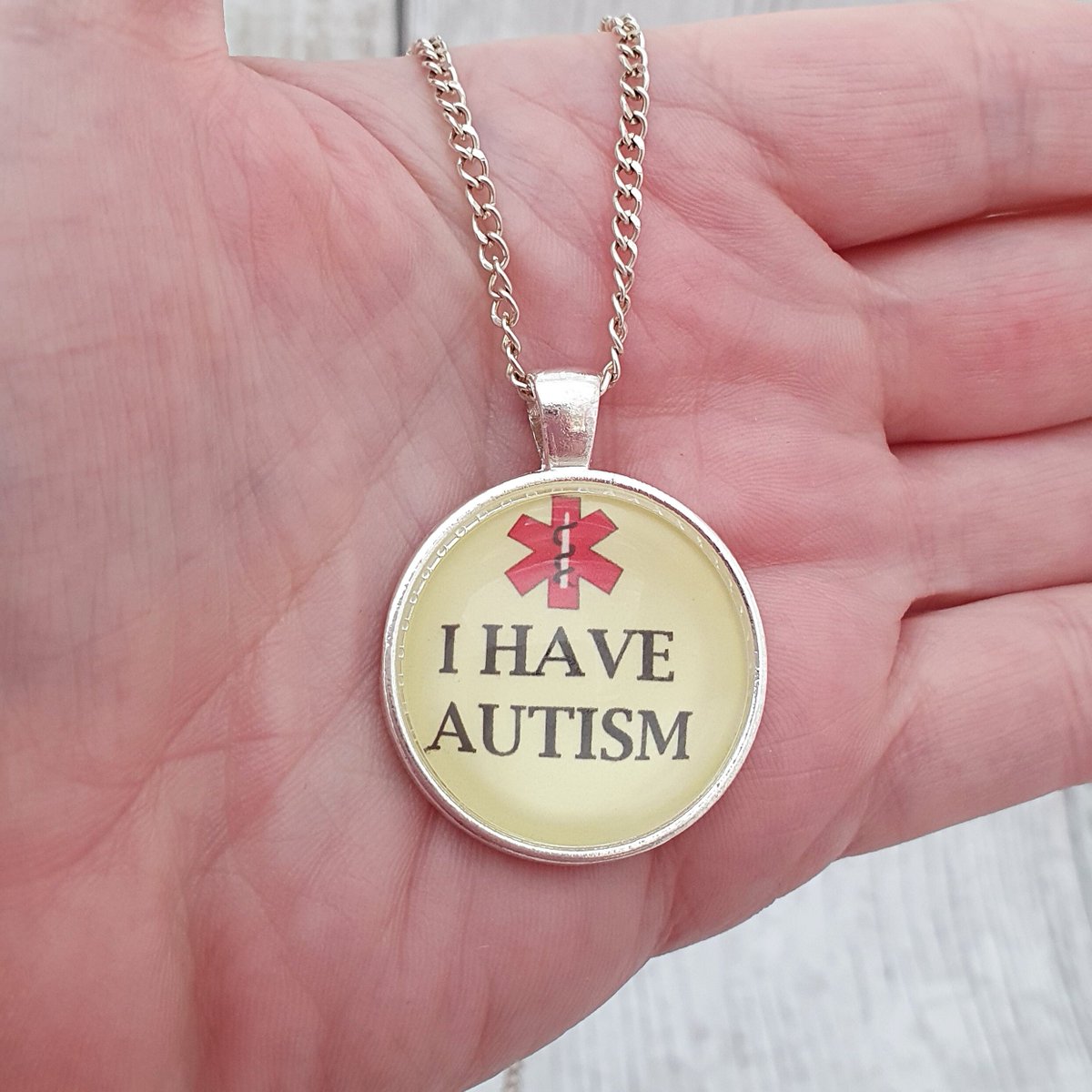 martisanne's tweet photo. I have Autism necklace, autism jewelry,  autism awareness, medical alert,  special needs, disability awareness, medical id, autistic pendant https://t.co/tdOJpHm5Eq #EtsyTeamUnity #TMTinsta #AutismAlert https://t.co/YqGg9LNqoM