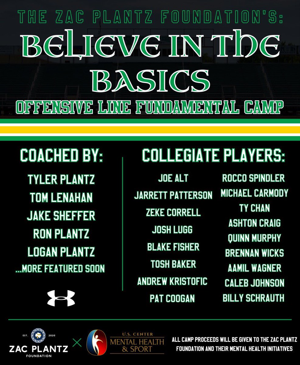 This Saturday our offensive line will be at @celticsfootball high school to teach the basics and fundamentals of blocking. Don’t miss out on this chance to improve. Click on the link below to sign up!
forms.gle/adk4yj1uJD7gqb…