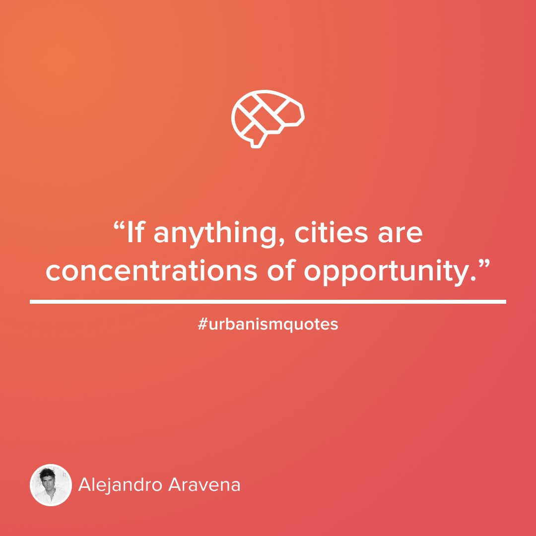 ThinkParametric's tweet photo. “If anything, cities are concentrations of opportunity.” ~Alejandro Aravena #AlejandroAravena #architect #architectquotes https://t.co/8c7zSold6l