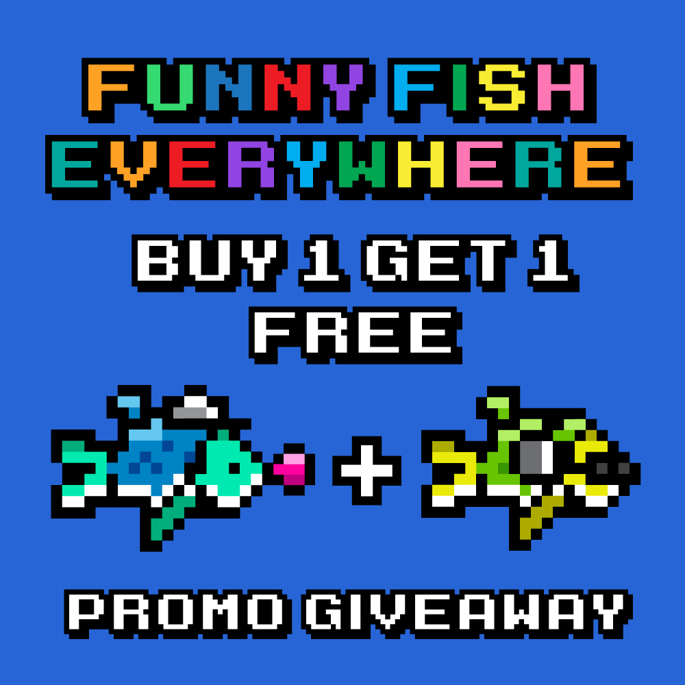 Our Opensea NFT collection has been resolved, so we are ready to drop on July 21st and do a free give away for participation. We are doing a 1 for 1 funny fish promo for equal value. Check out our collection!

opensea.io/collection/fun…

#NFTpromotion #funnyfish