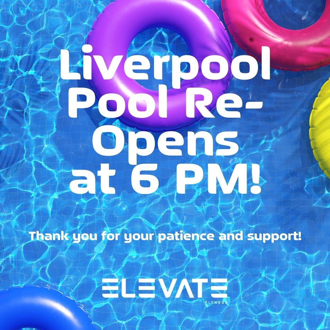 elevatesyracuse's tweet photo. Great news! The Liverpool pool is reopening at 6 PM today - remember to book your lanes in the reservations section of the mobile app! https://t.co/dq4MIgCXwU
