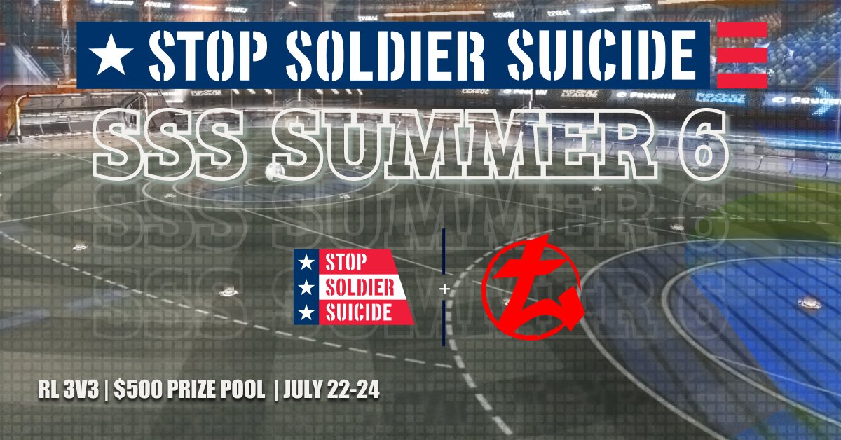 Secure your spot in our #RocketLeague 3v3 tournament. 
Cohosted by <a href="/TitlOne/">Titl One</a> with a $500 prize pool 

Register: bit.ly/3aGgKeh
Consider donating: bit.ly/3AQ0otR

#Summer6 #Military #Veterans #MentalHealth