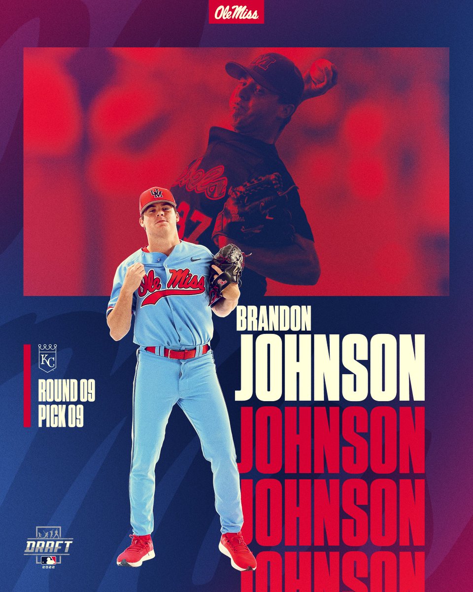 OleMissBSB's tweet photo. This is officially a @Royals stan account.

BJ goes to KC in the 9th round!

@bjjohnson34 x #MLBRebs https://t.co/mvWNe3K2nE