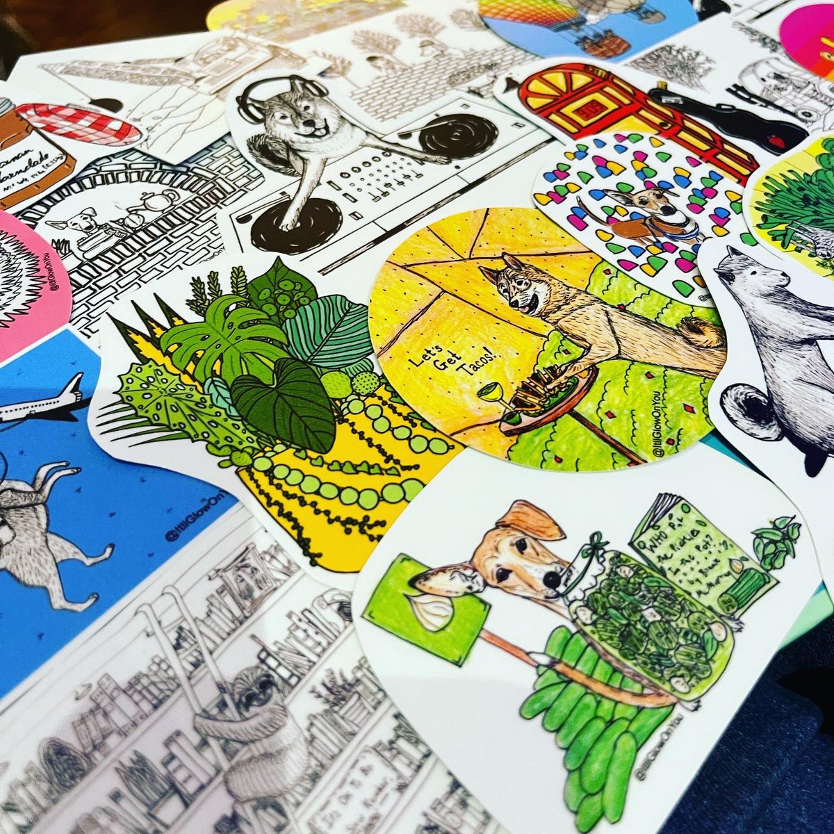 I’m going to be selling stickers, cards, and all sorts of stuff at <a href="/enjoychicago/">ENJOY Chicago</a> in Andersonville this Saturday, July 23rd, from 12-5. Stop on over and say hi, and meet BonBon! 🥪✨🎨🖼🐶🐱✍️