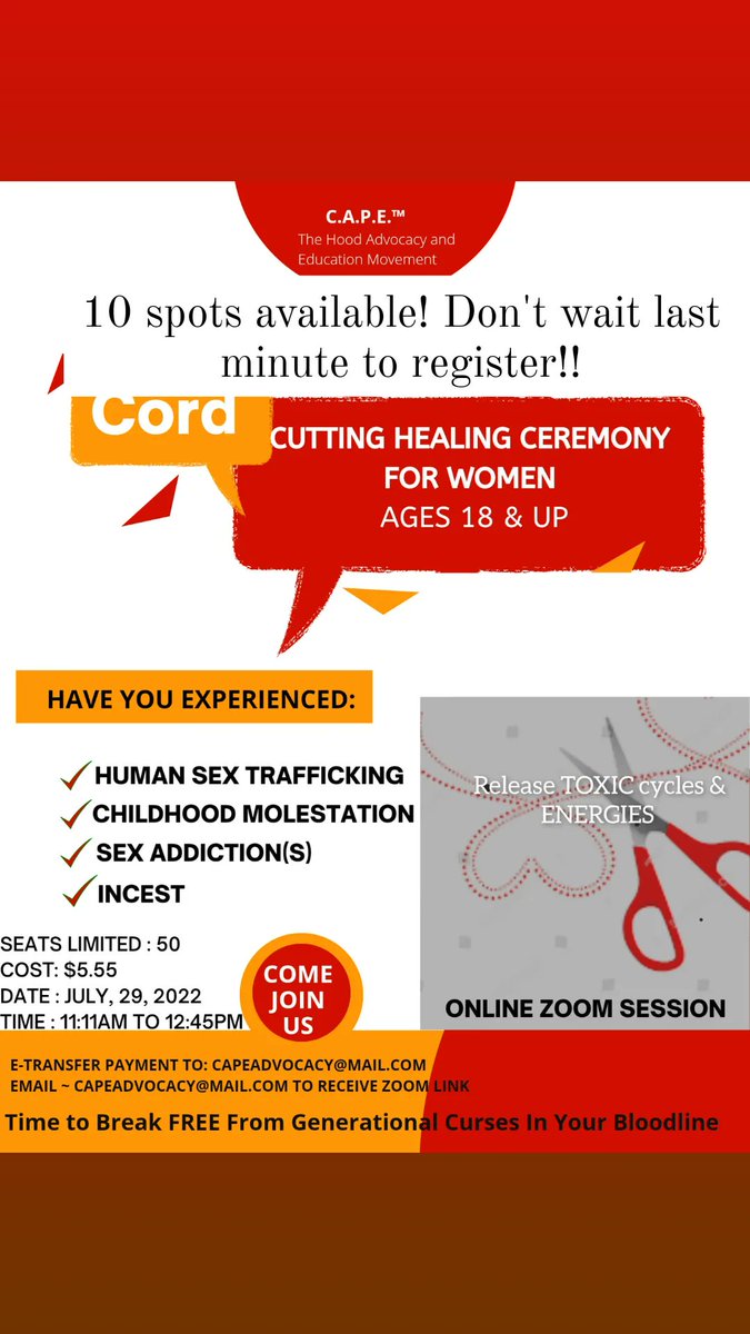 OriginalMelly3's tweet photo. 10 spots available!!! Don't wait to register at the last minute!!! #cordcutting #spiritualawakening #soultiesarereal #breakfree #levelup #onlineeducation #studentgaps #communitygaps #powerofintimacy #educationgaps #parentrightsequalsourchildrensrights #ahomeawayfromhome https://t.co/pCcQroZEL1