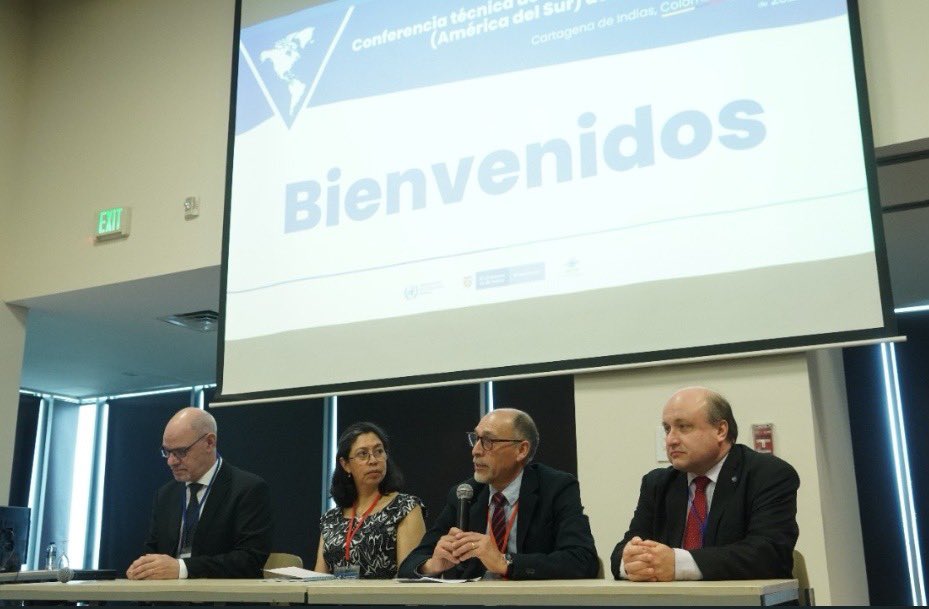 meteochile_dmc's tweet photo. Reinaldo Gutiérrez, Director @meteochile, participa en la Conferencia Asociación Regional III_América del Sur (del 18 y 22 jul) en Colombia. Asisten también los expertos Gastón Torres, Rodrigo Fajardo y Eduardo Díaz, a los talleres #WICAP, #WIGOS, #ENANDES.

@WMO  @IDEAMColombia https://t.co/hT87CnDoHN