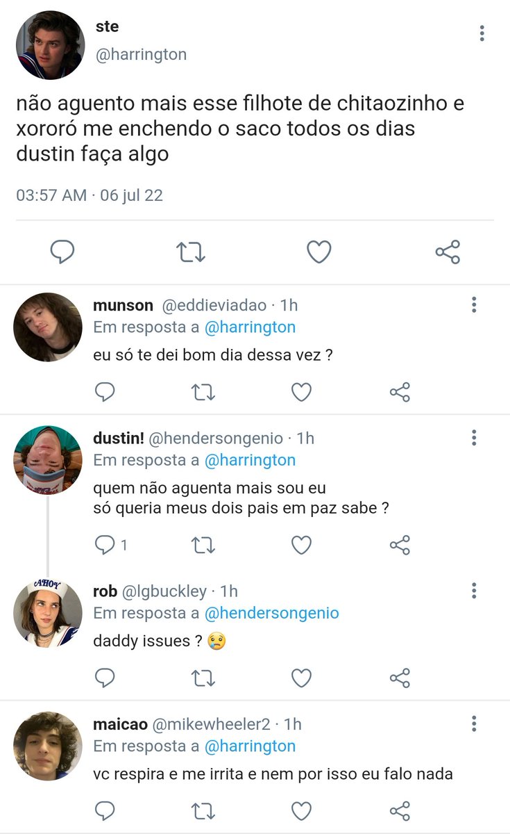 wlustpjm's tweet photo. steddie au 
onde em qualquer oportunidade eddie aproveita para provocar steve, o amigo de dustin e o homem no qual ele gosta secretamente. 
ou 
onde harrington está cada vez mais confuso sobre munson, não sabendo se seus sentimentos são de raiva ou algo a mais... https://t.co/6QfonW0EBl