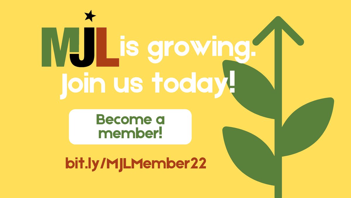 MuslimJustice's tweet image. MJL is growing! 🌱 With 30 new members already recruited, will you be next? If we recruit 50 new members, we will receive a $5000 matching grant from the Resource Organizing Project! We would love for you to join us today bit.ly/MJLMember22 💚🖤❤️