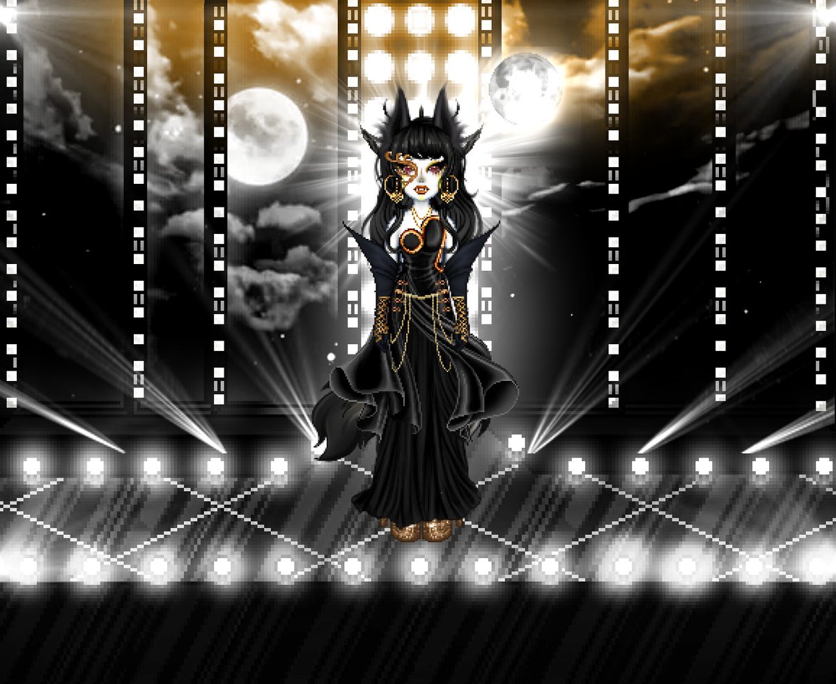 everskiesrace's tweet photo. ㅤㅤ✧ ،  NOW WALK, NOW WALK DARLING! ✧

✧ CATEGORY IS: NIGHTGOWN, traje de noche que mezcle el glamour y el horror en equilibrio. ✧

Next up, midnight lover, miss @AzulMELA1! https://t.co/jo8QPemMee