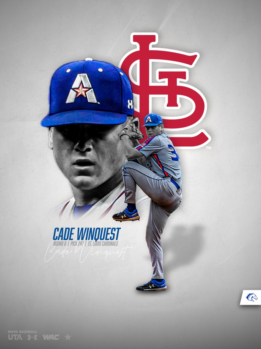 UTA Baseball (@utamavsbsb) on Twitter photo 𝙊𝙁𝙁 𝙏𝙃𝙀 𝘽𝙊𝘼𝙍𝘿
<a href="/cwinquest_34/">Cade Winquest</a> has been drafted by the <a href="/Cardinals/">St. Louis Cardinals</a>!
#MavUp | #ProMavs 𝙊𝙁𝙁 𝙏𝙃𝙀 𝘽𝙊𝘼𝙍𝘿
<a href="/cwinquest_34/">Cade Winquest</a> has been drafted by the <a href="/Cardinals/">St. Louis Cardinals</a>!
#MavUp | #ProMavs