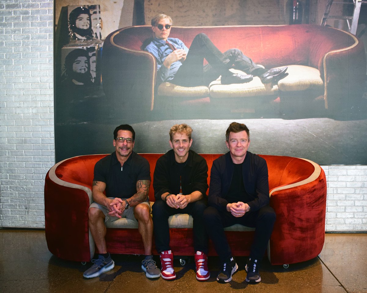 "Hangin' Tough" with <a href="/JoeyMcIntyre/">Joey McIntyre</a> and <a href="/DannyWood/">Danny Wood</a> from <a href="/NKOTB/">New Kids on the Block</a> and <a href="/RickAstley/">Rick Astley</a>!

They will be performing at <a href="/PPGPaintsArena/">PPG Paints Arena</a> tomorrow night. 

#NKOTB #RickAstley #AndyWarhol #warhol #Pittsburgh