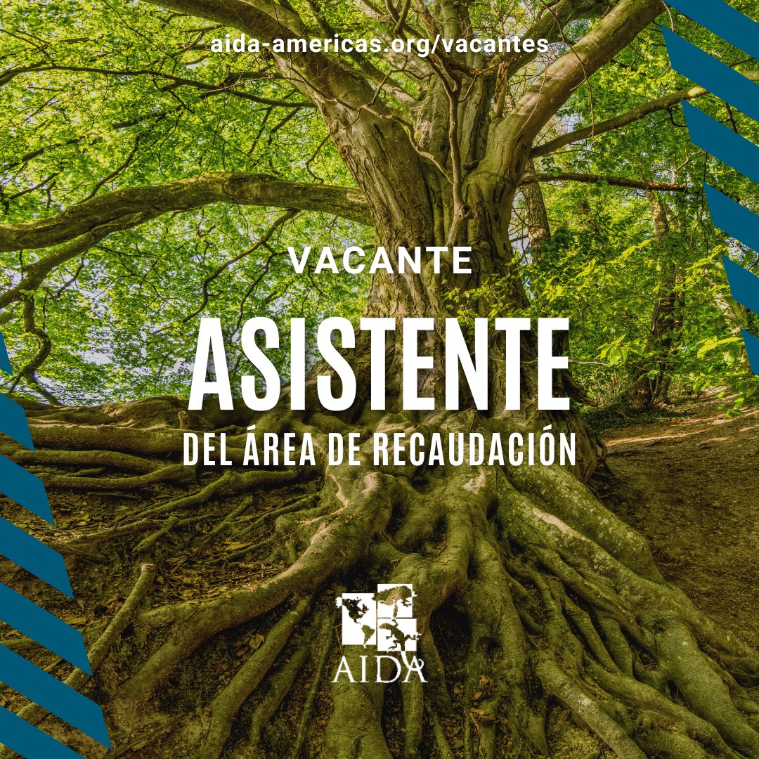 VACANTE | Asistente del área de Recaudación 🌱
📍 EEUU, México, Centroamérica o el Caribe

La persona seleccionada trabajará directamente con el director de desarrollo y la coordinadora de recaudación.

Requisitos 👉 aida-americas.org/vacantes