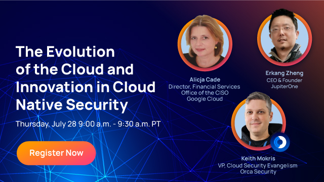 orcasec's tweet photo. How are innovators like @GoogleCloud & @JupiterOne partner to deliver best-in-class security for end users? Save your spot for #cloudsecurityLIVE22 to join the discussion with @erkang, Alicja Cade, @KeithMokris!
Thu July 28 π https://t.co/enLOf3yKgc https://t.co/IuVvsBeyOO