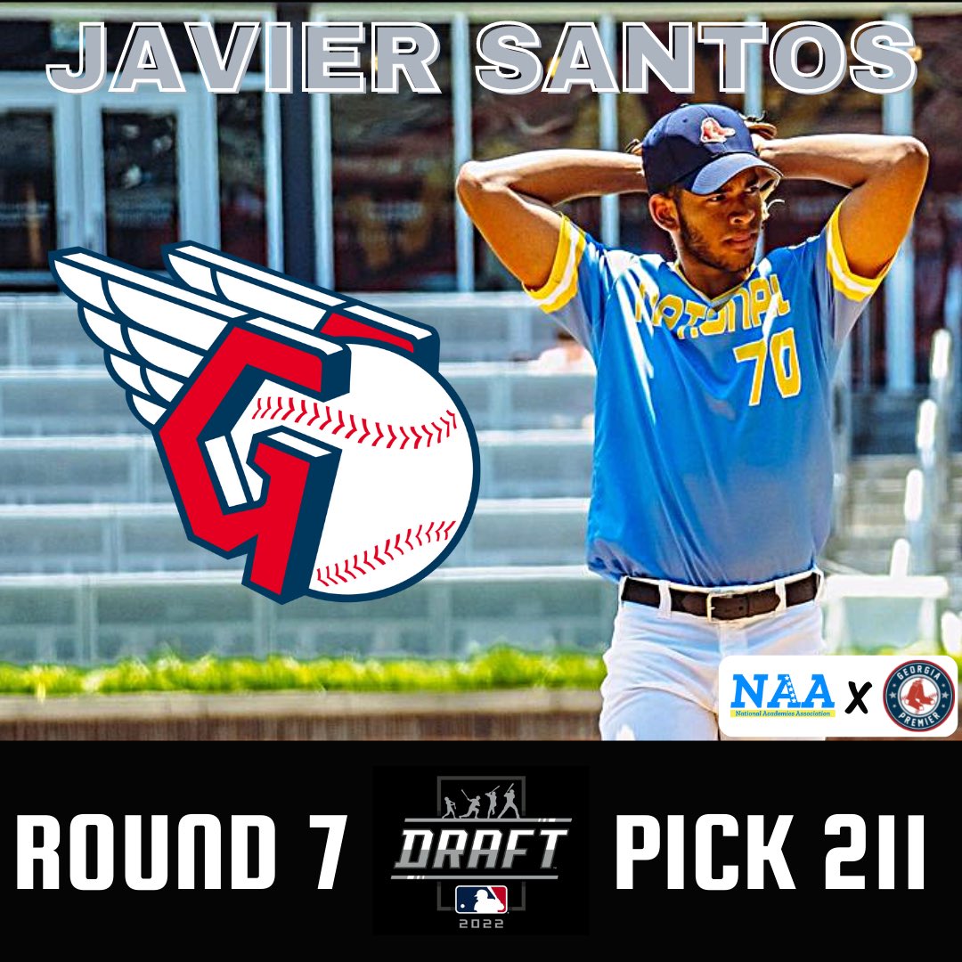 Pick #211 Congratulations to Javier Santos from @premier_sox for being drafted in the 7th round by the @CleGuardians in this years @MLBDraft