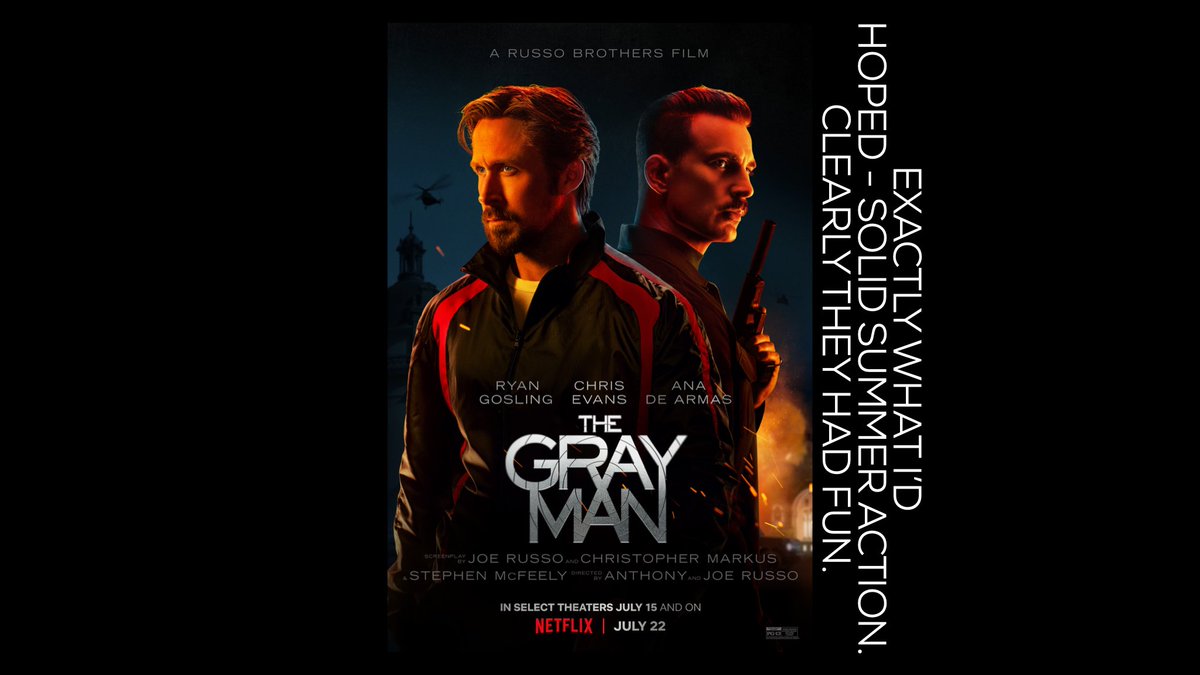 PossiblyEvenMe's tweet photo. The Gray Man. #haikureview #somegorgeousfightchoreographyandcinematographytoo https://t.co/XeUkEJ3p13