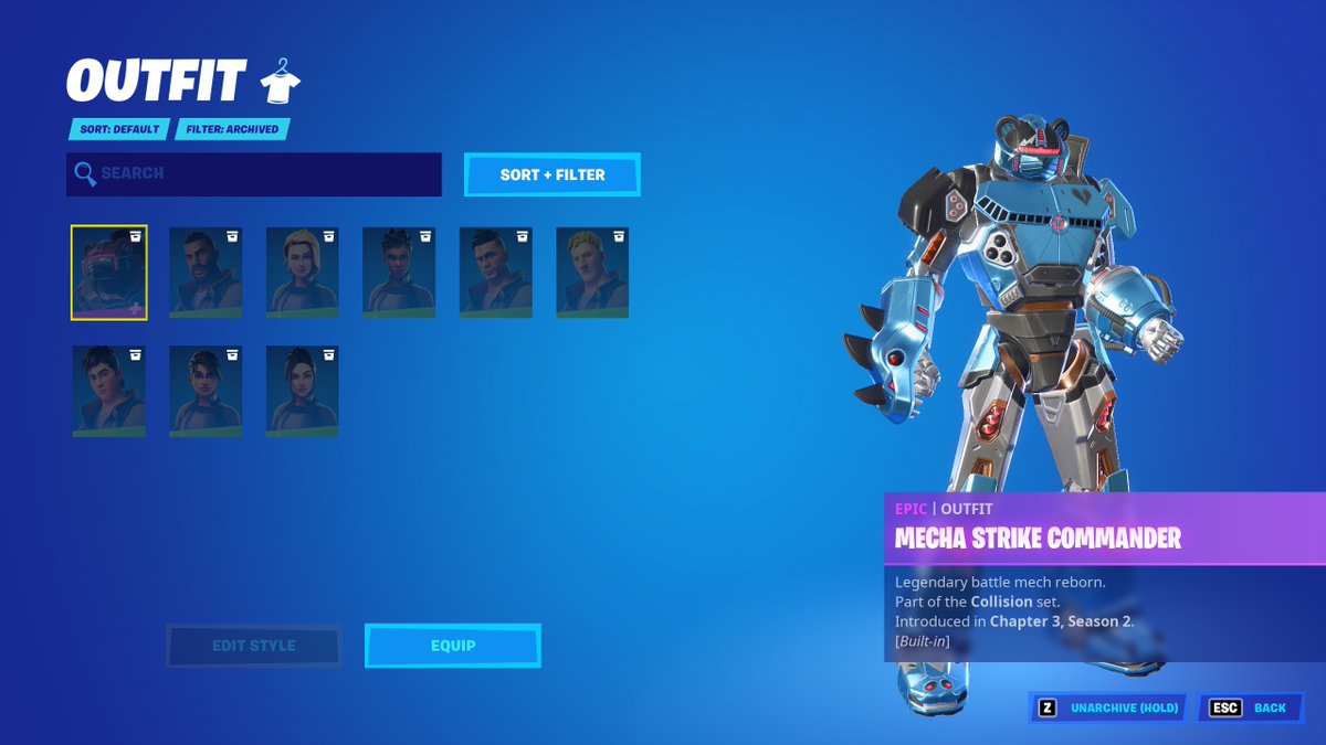 I Talk on Twitter "Since Fortnite added archiving skins, Fortnite