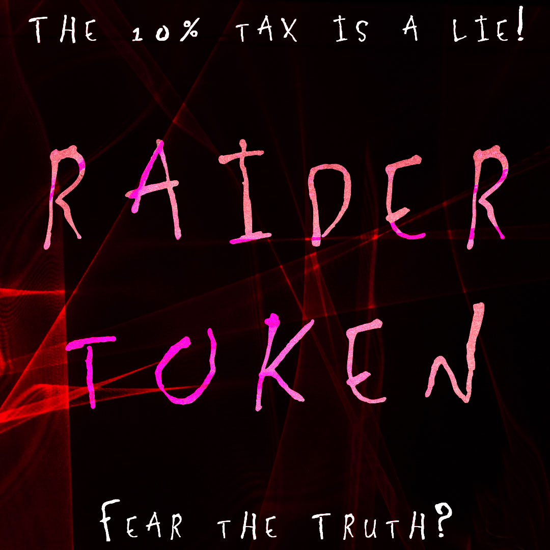 RaiderToken's tweet photo. @LudoVic05178401 #RaiderToken 

Debate the 1% versus 10% tax with us. Once you finally understand that the math just can't lie, you'll never be able to believe that you were so easily scammed.

#cryptoeducation #cryptoinvestors #memecoinseason #altcoinsvip  #altcoinsinvesting #altcoinprofits https://t.co/WUYbw3xwlg