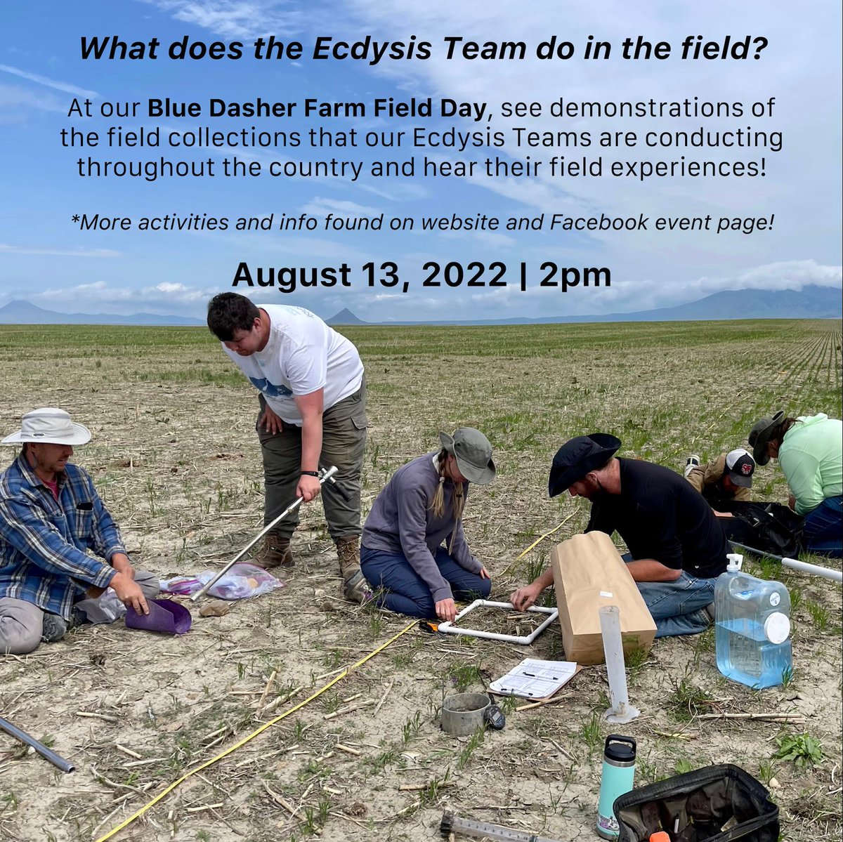 Come and join us for Ecdysis Foundation and Blue Dasher Farm’s field day! Spread the word!