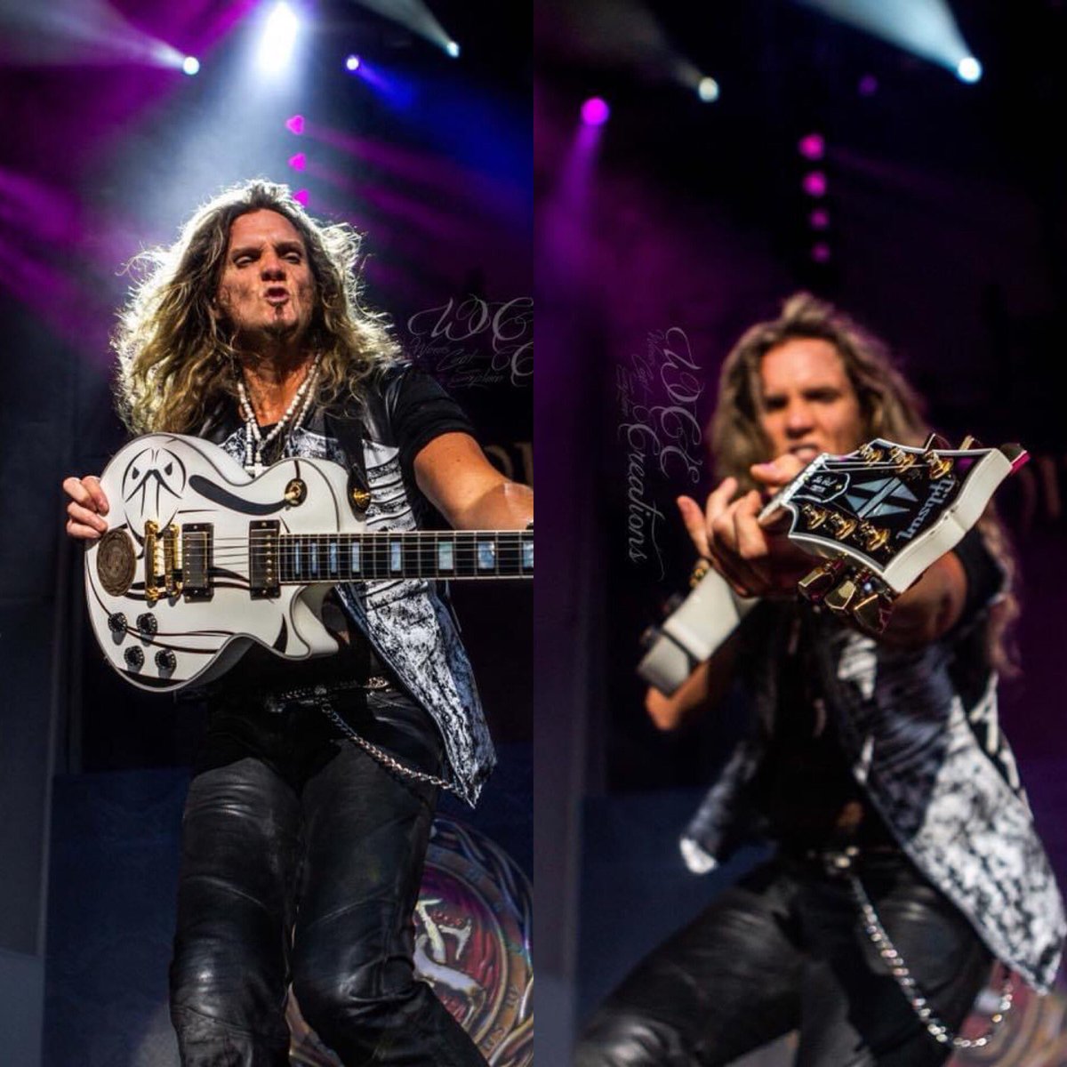 AlexDaleWCE's tweet photo. Speaking of which, @joelhoekstra13 and Brandon Gibbs will be in Joliet IL August 5th!😉
Popped up in my memories! 
#joelhoekstra #whitesnakeband #2018memories #guitarist #bmf #longhairdontcare #chicagonative #actionshot  #myphoto #wcecreations https://t.co/urOGrPRqgo