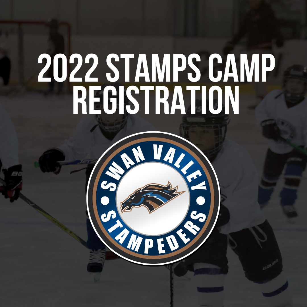 SVStampeders's tweet photo. The Swan Valley Stampeders are excited to announce our annual “Stamps Camp” hockey school slated for Aug. 28 - Sept. 1, 2022.

Open to boys and girls aged 6-15 with a conditioning camp for 2007 born and older. 

To get signed up click here 👇🏻
https://t.co/TV8uWFuxKU https://t.co/TDzinKIo4o