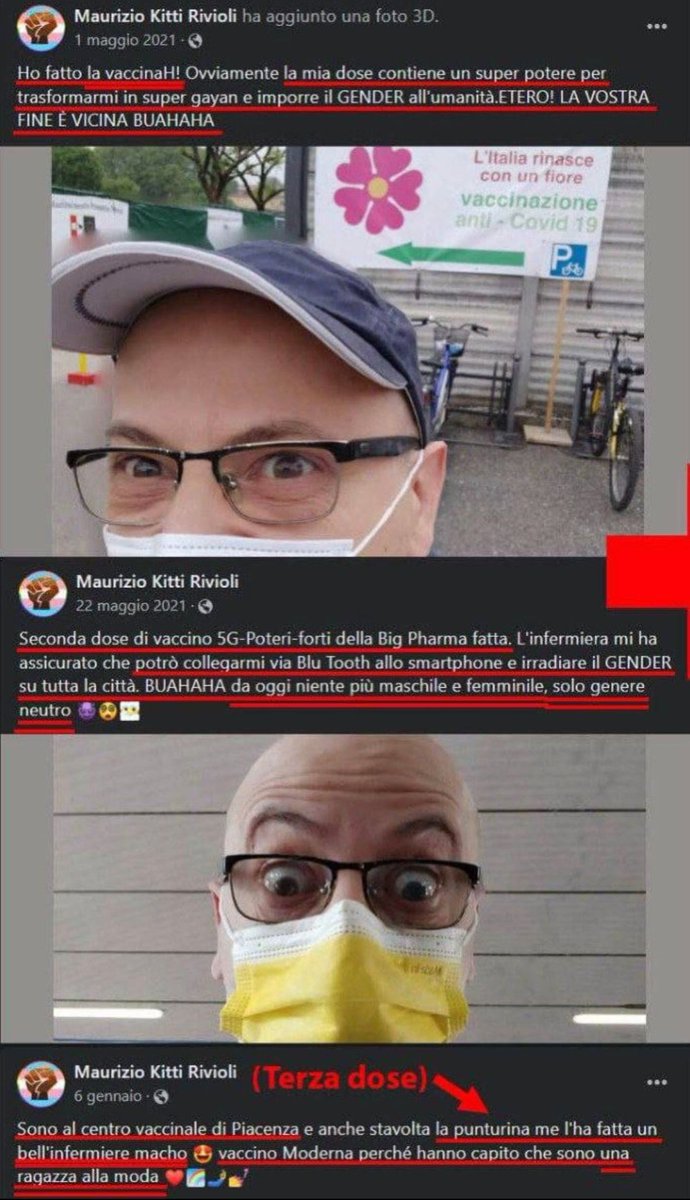 PersempreNadia's tweet photo. Sui social ironizzava e puntava il dito sui non vaccinati..... 
#Karma 
#Primadose
#Secondadose
#TerzaDose 
Non ha potuto farsi la #quartadose peccato. 
R. I. P. 🪔🕯 https://t.co/yAfPk3s6gv