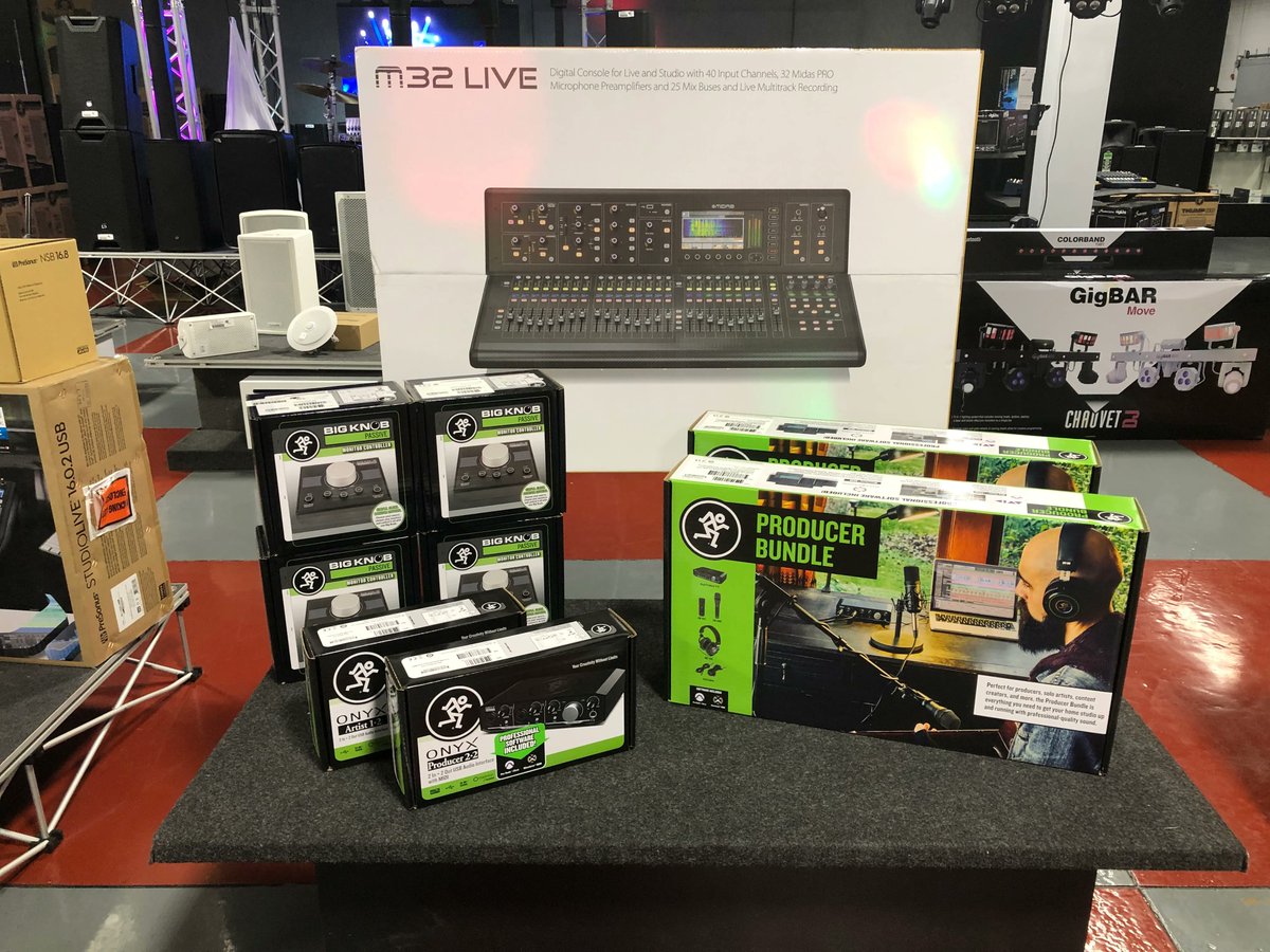 Midas LIVE 32 and Mackie in-stock at SE Systems
#sesystems #videotech #lightproduction #soundtech #musictech