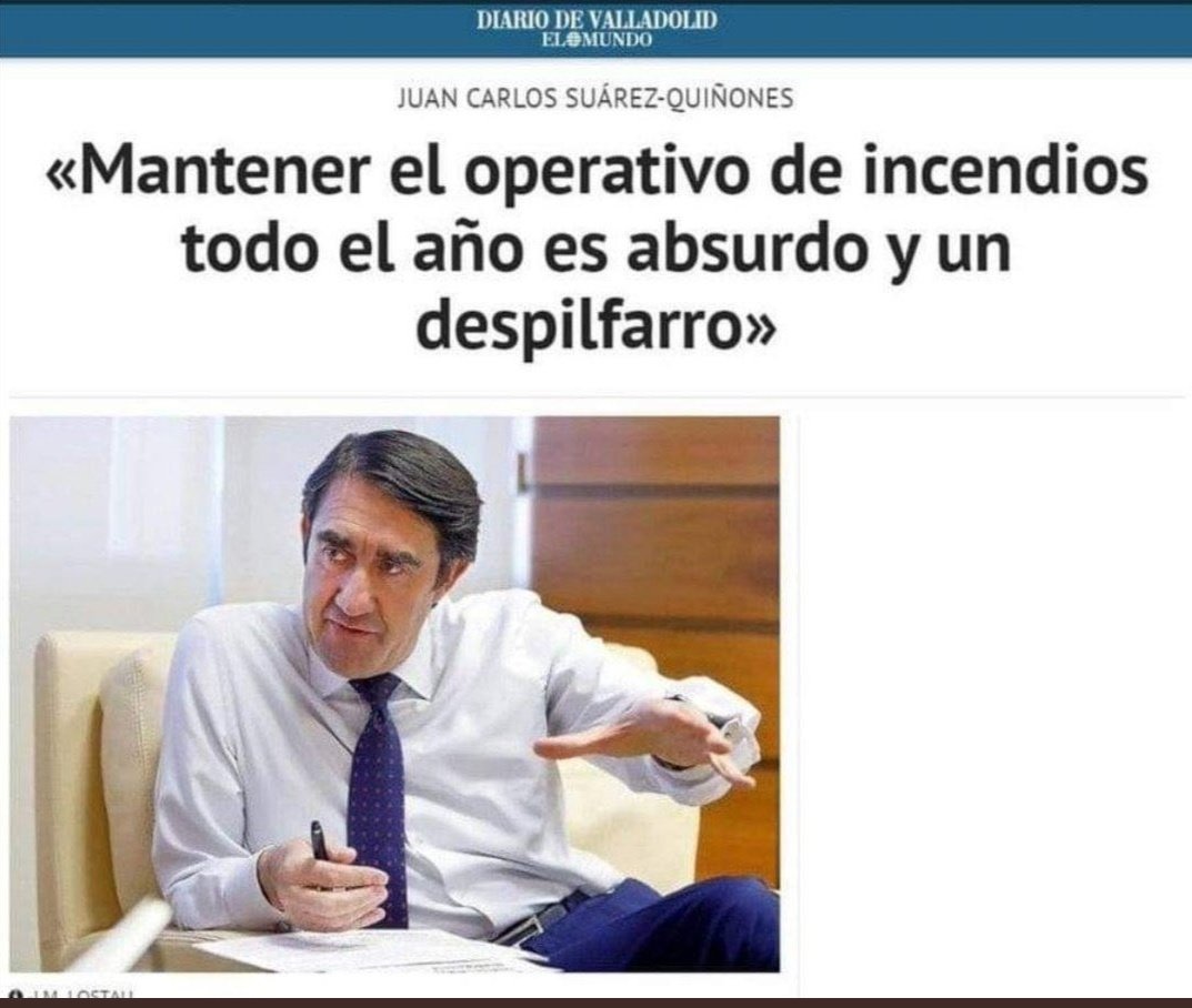 zalorpass's tweet photo. Aquí el consejero genio que dirige y dispone los dispositivos de prevención en CyL.
Mañana volverá a salir en una entrevista/masaje en la TV pública de CyL a decir que no se podía prever tal virulencia.
Y aquí no ha pasado nada. Circulen.
#IFLosacio https://t.co/QjANG762hP