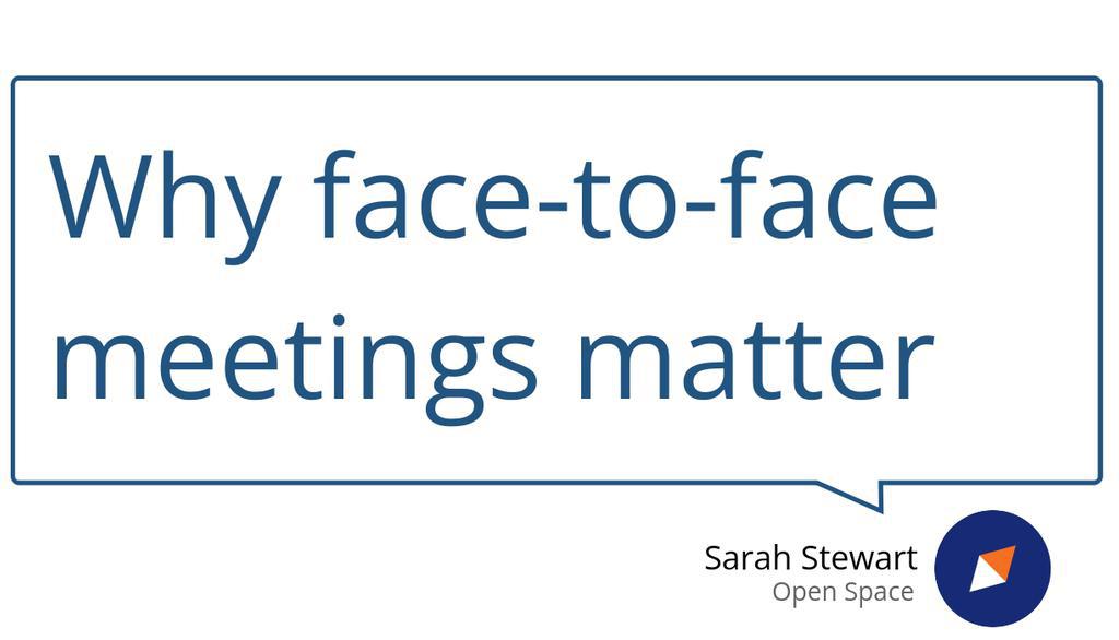 openspace_worcs's tweet image. Properly organised and structured face to face meetings are more productive than video conferencing, a phone call or email chains.

Read more 👉 lttr.ai/znUH

#WhyMeetingsMatter #FaceToFaceMeetings #OpenSpace #ComplimentaryMeetingRoom #GlobalDigitalEnvironment