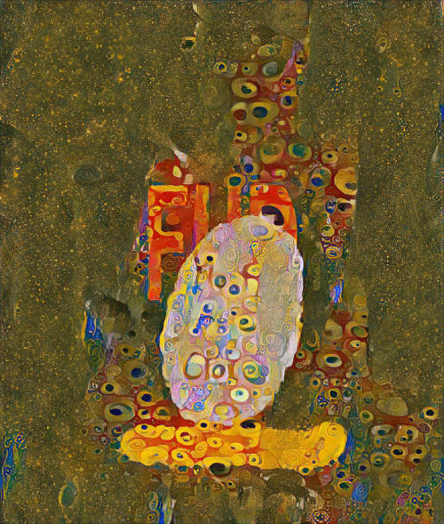 SnakeOilHistory's tweet photo. Bespoke #28 - Gustav Klimt - An Austrian painter, this painting, Hope II was produced during his "Golden Phase" and is featured at the MoMa in New York. Why the "golden phase"? Because he used real gold leaf in his paintings during this period.  🪙 https://t.co/h25oMeMCvm