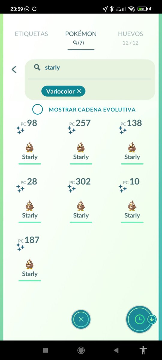 JavierCG93's tweet photo. En lo personal suficiente con 7 Starly's 🐦✨ y mucha XP ✌️😊

#Pokemon 
#PokemonGO 
#PokemonGOfriends 
#PokemonCD
#ShinyPokemon 
#PokemonGOCommunityDay https://t.co/cfoq9ds6Ny