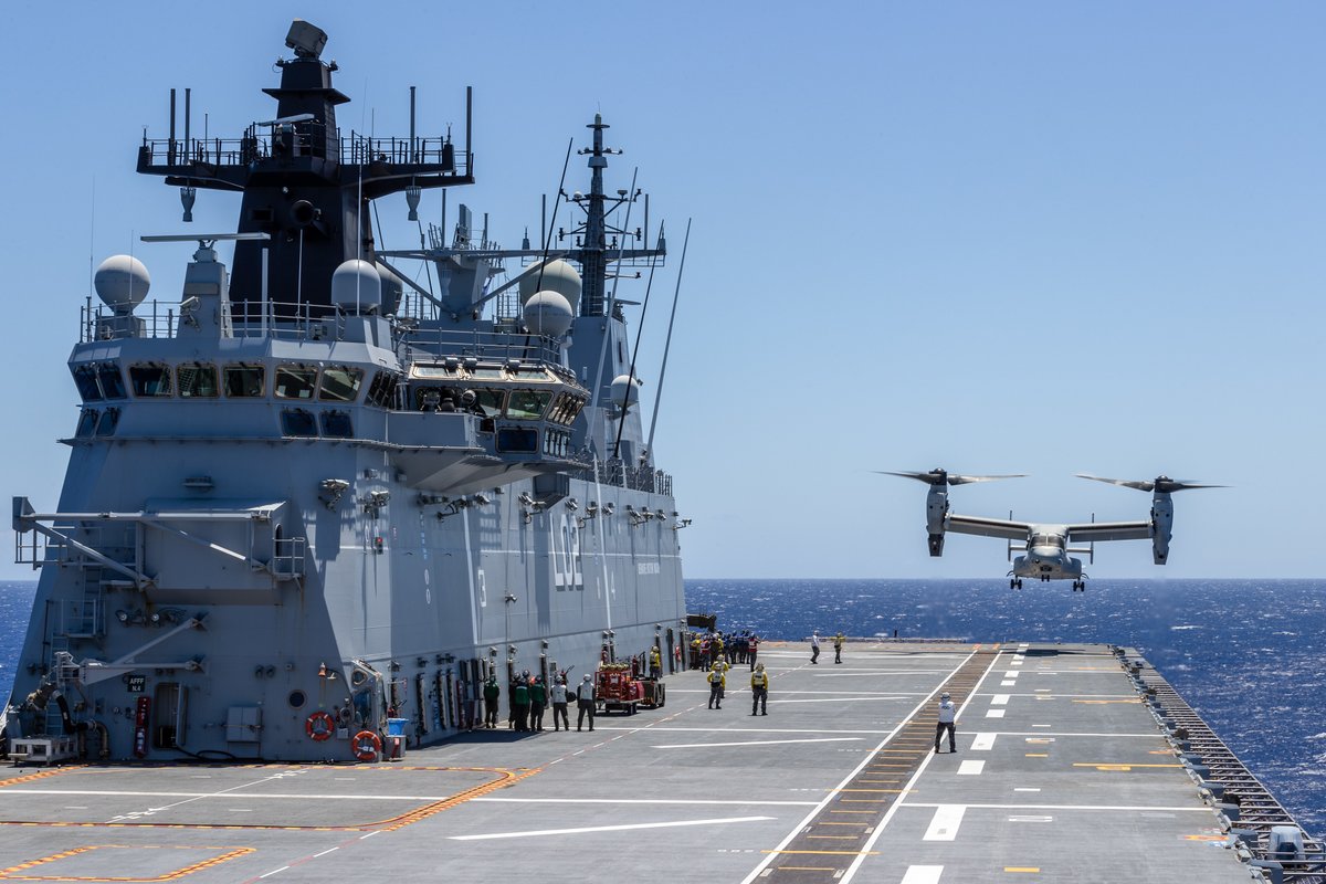 RimofthePacific's tweet photo. Air power 🚁

#RIMPAC2022 is about the nexus of national will and interoperability. It's also about the nexus of sea, land and air. Check out ⬇️ some of the @Australian_Navy and @USNavy helicopters that bring air capability to maritime warfare. #CapableAdaptivePartners https://t.co/xw7jheW3LM