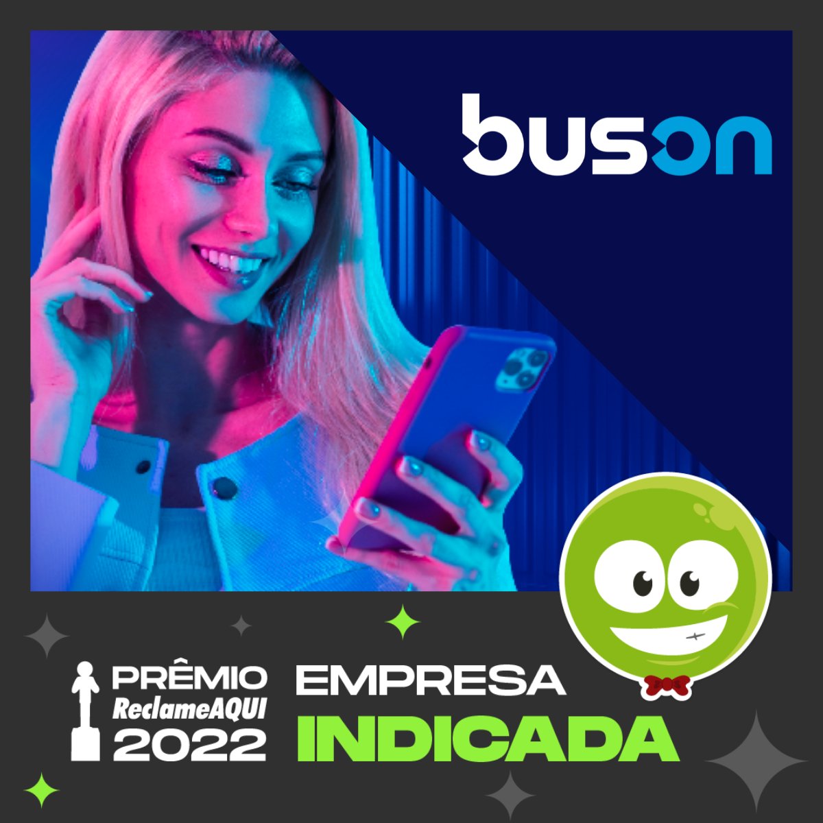 Pelo 3º ano consecutivo fomos indicados ao Prêmio Reclame Aqui! 
A Buson tem muito orgulho desse time de atendimento, viu? 💙