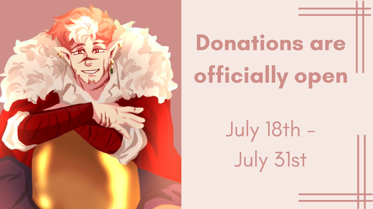 TheBladesLegacy's tweet image. WE&apos;RE GAMING!!!

Donate to the Sarcoma Foundation now to enter our raffle and win art, fic, or maybe even a physical prize. All the information can be found in this thread.

And here&apos;s the Google form for submitting your proof of donation: forms.gle/Fug6hxfF16qw4q…