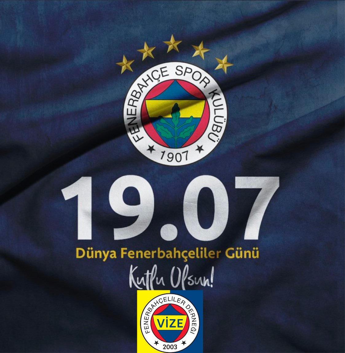 İyi ki Fenerbahçeliyiz!

19.07 Dünya Fenerbahçeliler Günümüz kutlu olsun.
#fenerbahçe 
#dünyafenerbahçelilergünü
💛💙