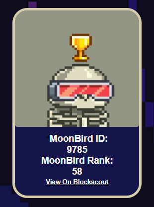 ❤️🦉"Late Night Snatcher"🦉❤️

Rules📜 Mint 5 <a href="/etcmoonbirds/">@ETCMoonBirds</a> in one transaction

Reward🏆 Rank 58 Skeleton

#ETC #ETCARMY #EthereumClassic #Ethereum #ETH #NFTCommunity #NFTartists #NFTartist #NFT #NFTcollectibles #nftcollector #nftcollectors