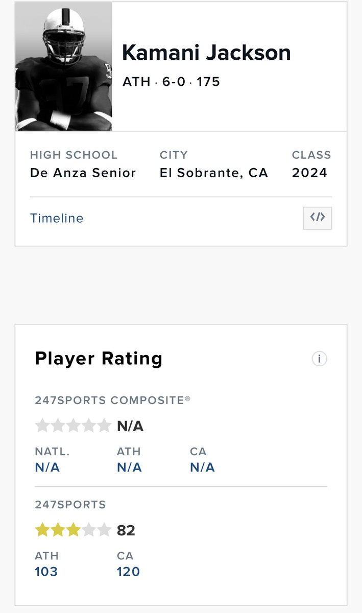 Blessed &amp; Excited to say I’m a 3 Star🌟ATH <a href="/BrandonHuffman/">Brandon Huffman</a> <a href="/Waleed_Gaines/">waleed gaines 🏈</a> <a href="/travellegaines/">Travelle Gaines</a> <a href="/2Ddavis/">Ddavis</a> <a href="/sosillybrand/">Coach Dame</a> <a href="/ttherzog/">Coach Trent Herzog</a> <a href="/alecsimpson5/">Alec Simpson</a> <a href="/sosillybrand/">Coach Dame</a>