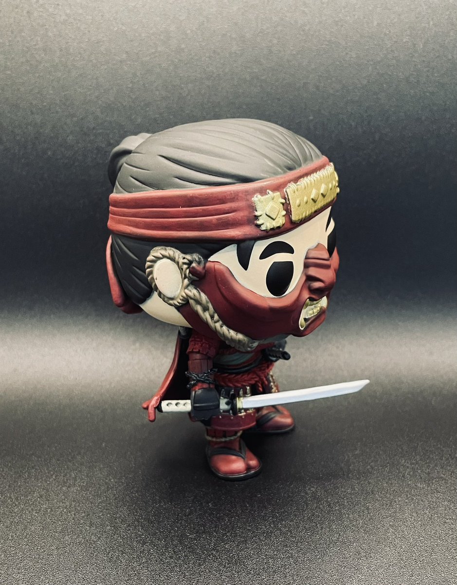 mint071106's tweet photo. 『Ghost of Tsushima』発売2周年、おめでとうございます！

記念にFunko POP仁ちゃんを、復讐の染色にリペイントし、オンリーワンの仁ちゃんしました！

関係者皆様のますますのご発展をお祈りいたします✨

#ghostoftsushima
#SuckerPunch
#FunkoPOP
#CITADEL
#figurerepaint https://t.co/zJsBVsLd3j