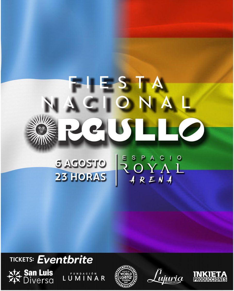 Pues Julio se va a ir dejando a la #FiestaNacionaldelOrgullo.
🎟️Tickets in bio
👉Mandragora D Queen
👉Drago Queen
👉Lady Morgana
👉Cristian Sam
👉María Pía
👉La Pocha Show
🎶Dj Lu Giordano
🎶Dj Lia Ghara
🎶Dj Miguel Vargas
Y querías más??
AYELEN BEKER cierra un fiestón🔥