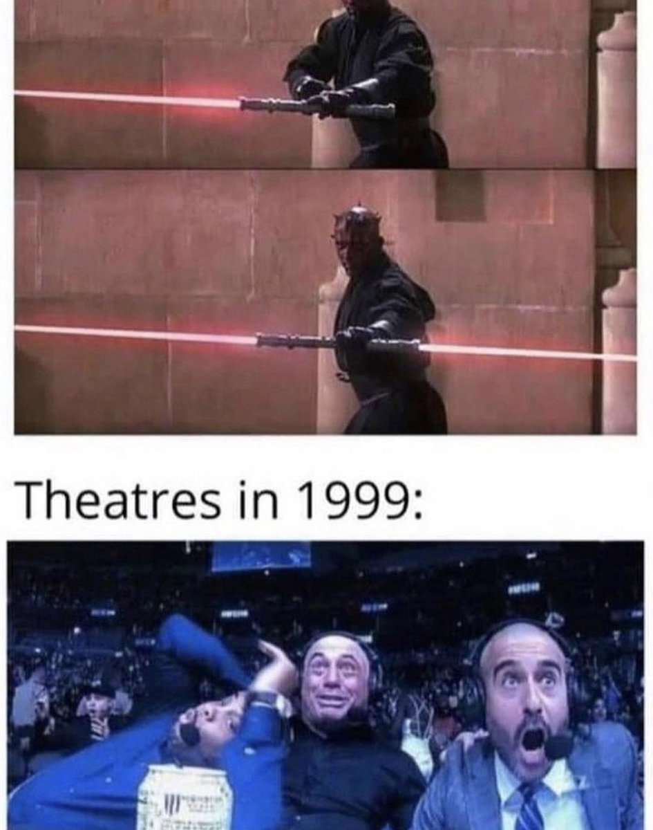 MensHumor's tweet photo. Fucking idc what anyones says about that movie , I was 10 years old losing my god damn mind during that lightsaber fight. https://t.co/LFq5olGesW